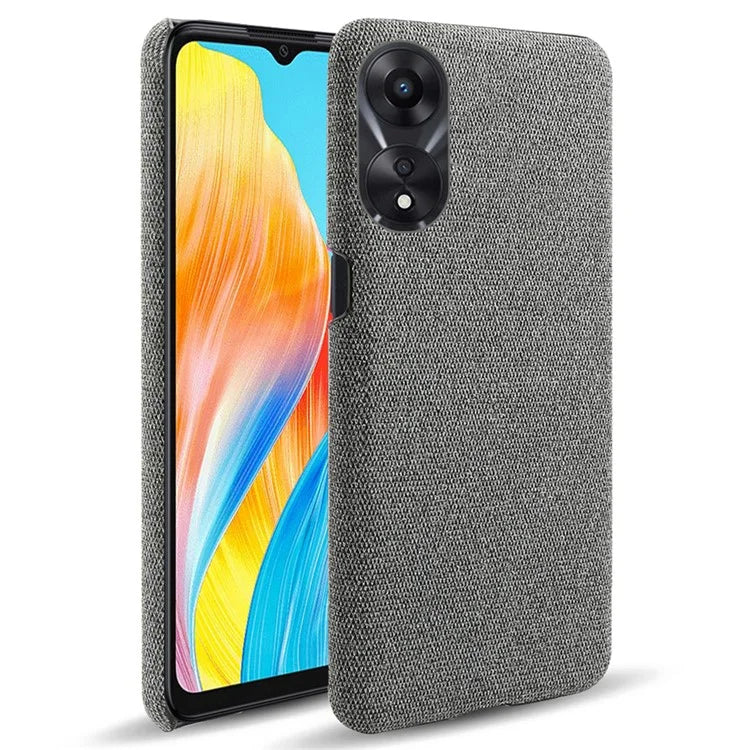 For Oppo A38 4G / A18 4G Case Cloth+Hard PC Anti-scratch Phone Back Cover