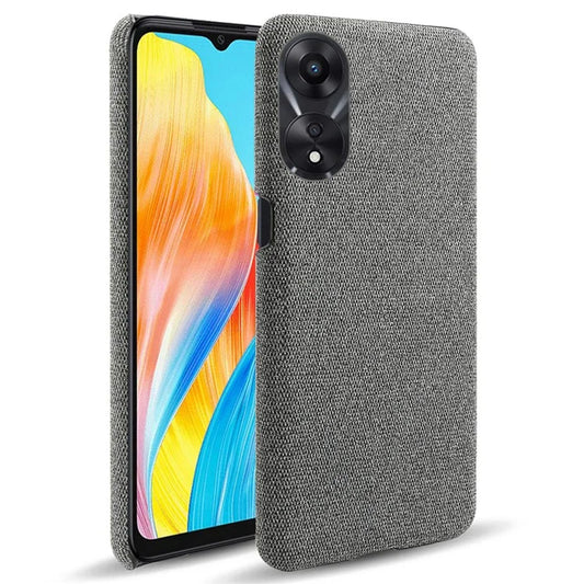 For Oppo A38 4G / A18 4G Case Cloth+Hard PC Anti-scratch Phone Back Cover
