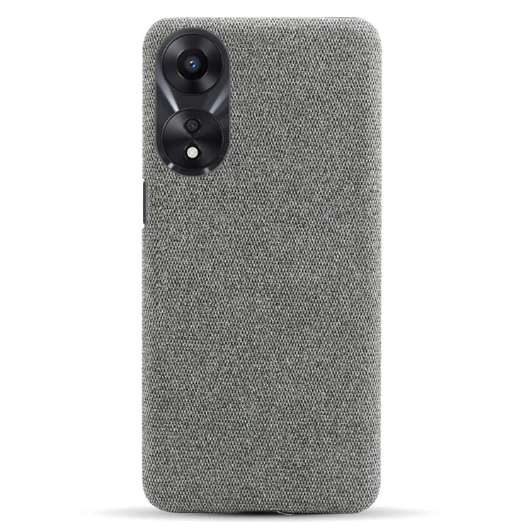 For Oppo A38 4G / A18 4G Case Cloth+Hard PC Anti-scratch Phone Back Cover