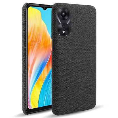 For Oppo A38 4G / A18 4G Case Cloth+Hard PC Anti-scratch Phone Back Cover