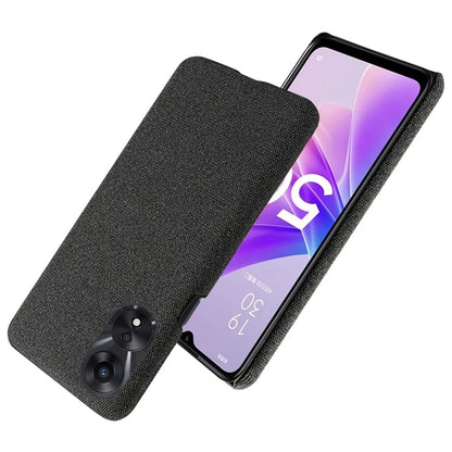 For Oppo A38 4G / A18 4G Case Cloth+Hard PC Anti-scratch Phone Back Cover