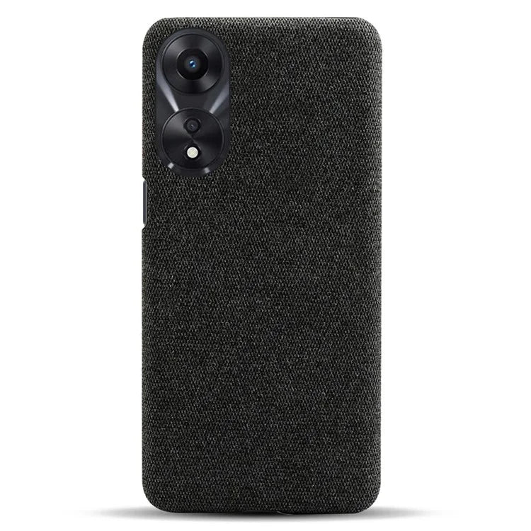 For Oppo A38 4G / A18 4G Case Cloth+Hard PC Anti-scratch Phone Back Cover