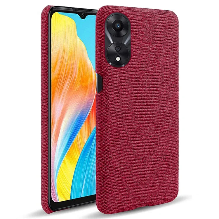For Oppo A38 4G / A18 4G Case Cloth+Hard PC Anti-scratch Phone Back Cover