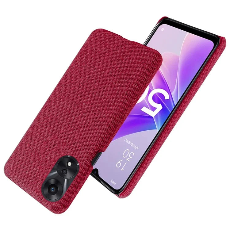 For Oppo A38 4G / A18 4G Case Cloth+Hard PC Anti-scratch Phone Back Cover