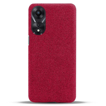 For Oppo A38 4G / A18 4G Case Cloth+Hard PC Anti-scratch Phone Back Cover