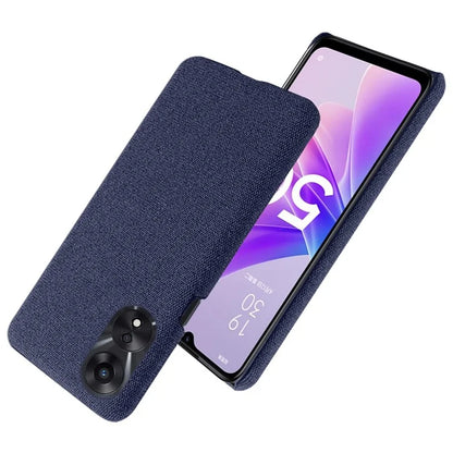 For Oppo A38 4G / A18 4G Case Cloth+Hard PC Anti-scratch Phone Back Cover