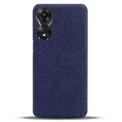 For Oppo A38 4G / A18 4G Case Cloth+Hard PC Anti-scratch Phone Back Cover