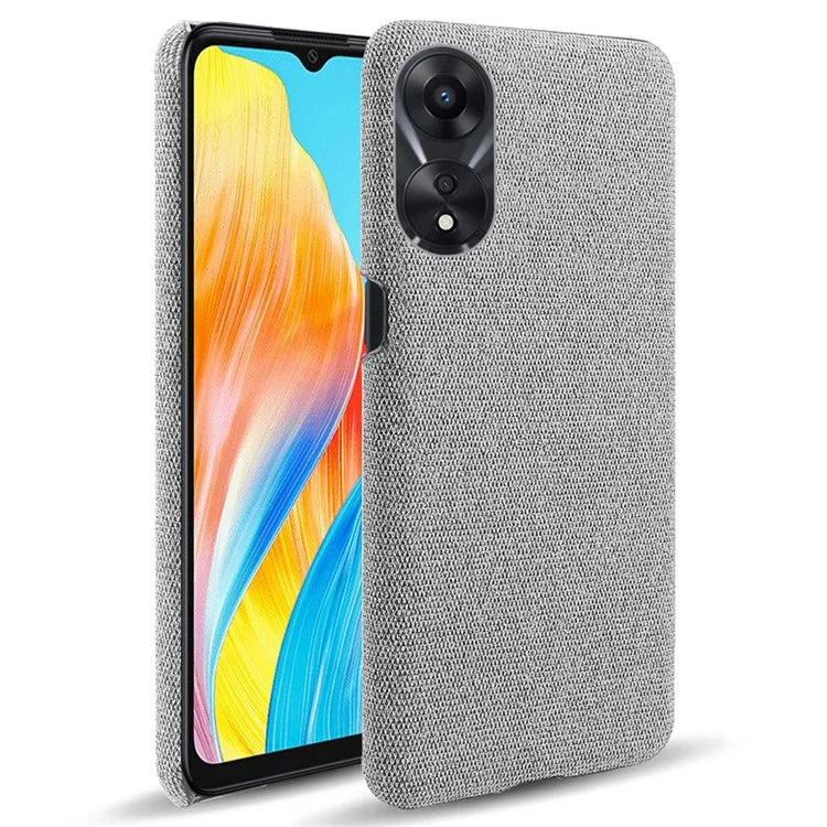 For Oppo A38 4G / A18 4G Case Cloth+Hard PC Anti-scratch Phone Back Cover