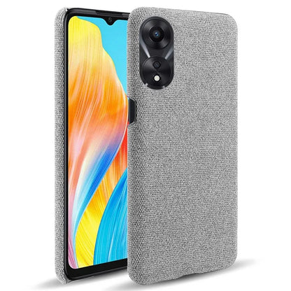 For Oppo A38 4G / A18 4G Case Cloth+Hard PC Anti-scratch Phone Back Cover