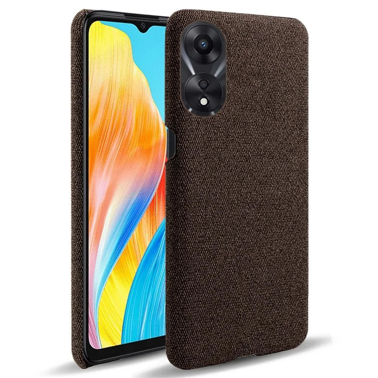 For Oppo A38 4G / A18 4G Case Cloth+Hard PC Anti-scratch Phone Back Cover