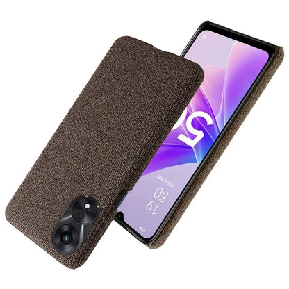For Oppo A38 4G / A18 4G Case Cloth+Hard PC Anti-scratch Phone Back Cover