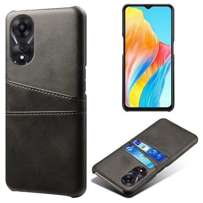 For Oppo A38 4G / A18 4G Case Drop-proof PU Leather+PC Phone Protector with 2 Card Holders