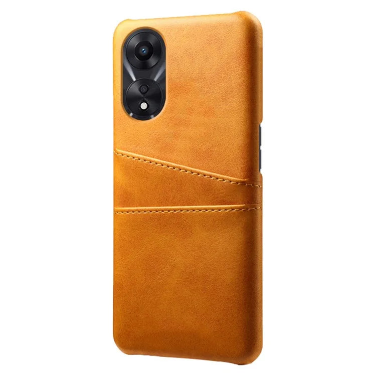 For Oppo A38 4G / A18 4G Case Drop-proof PU Leather+PC Phone Protector with 2 Card Holders