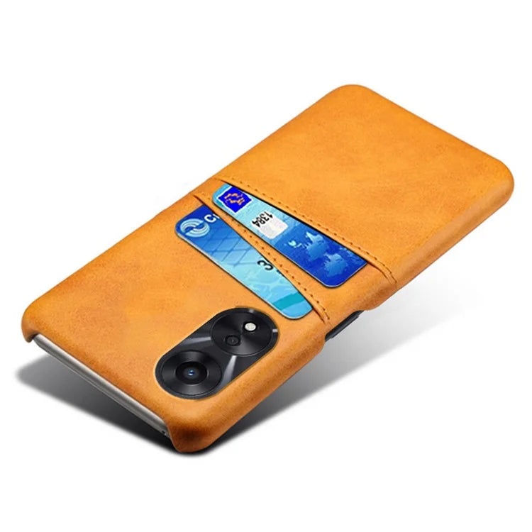 For Oppo A38 4G / A18 4G Case Drop-proof PU Leather+PC Phone Protector with 2 Card Holders