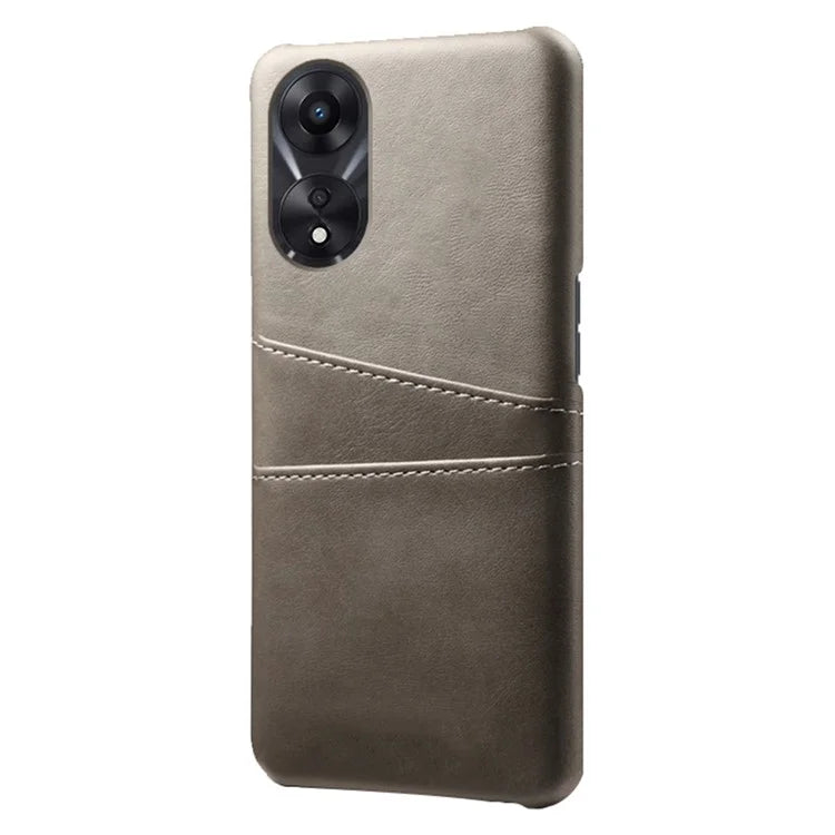 For Oppo A38 4G / A18 4G Case Drop-proof PU Leather+PC Phone Protector with 2 Card Holders