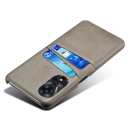For Oppo A38 4G / A18 4G Case Drop-proof PU Leather+PC Phone Protector with 2 Card Holders