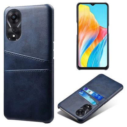 For Oppo A38 4G / A18 4G Case Drop-proof PU Leather+PC Phone Protector with 2 Card Holders