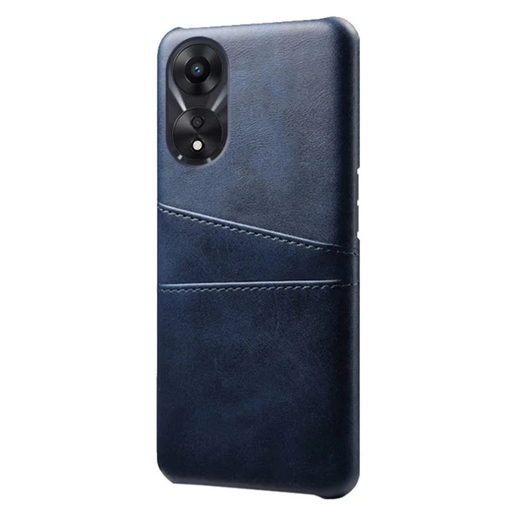 For Oppo A38 4G / A18 4G Case Drop-proof PU Leather+PC Phone Protector with 2 Card Holders