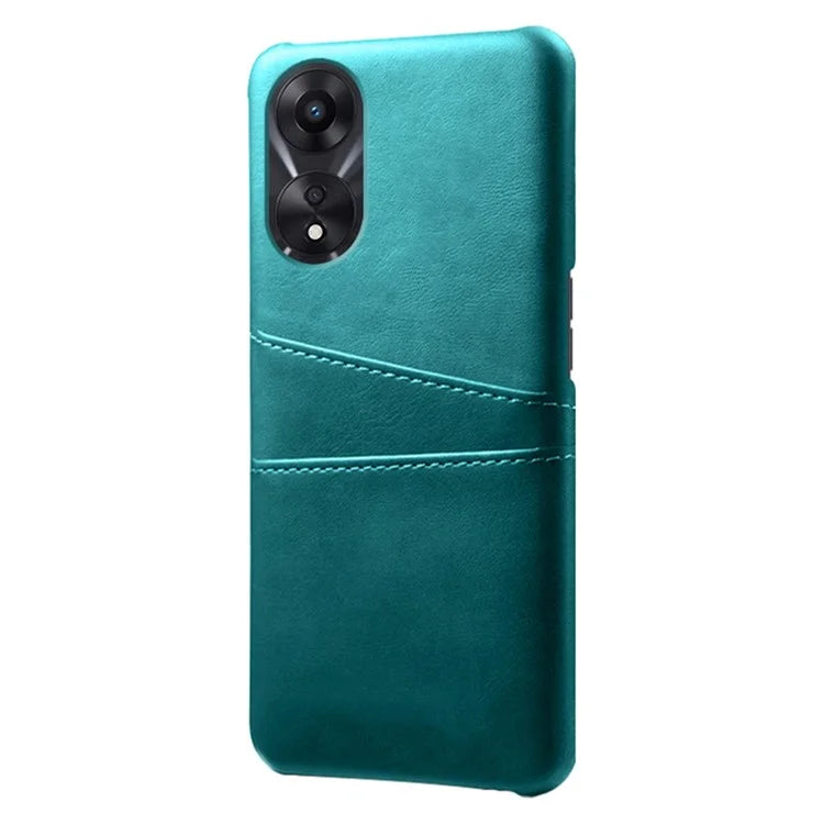 For Oppo A38 4G / A18 4G Case Drop-proof PU Leather+PC Phone Protector with 2 Card Holders