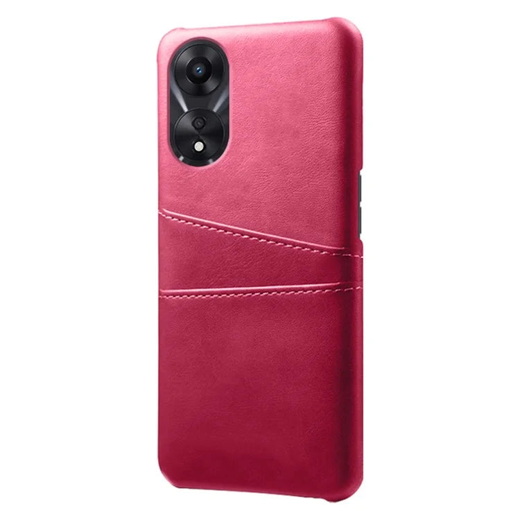 For Oppo A38 4G / A18 4G Case Drop-proof PU Leather+PC Phone Protector with 2 Card Holders