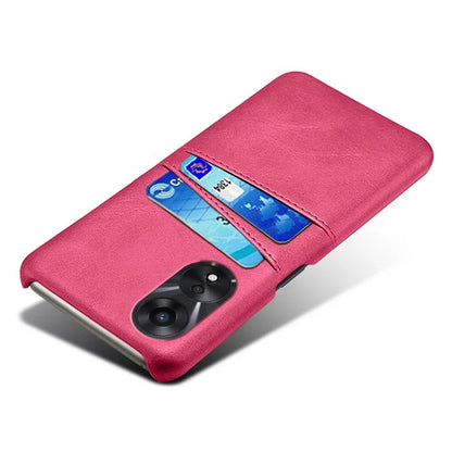 For Oppo A38 4G / A18 4G Case Drop-proof PU Leather+PC Phone Protector with 2 Card Holders