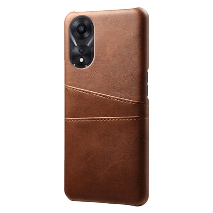 For Oppo A38 4G / A18 4G Case Drop-proof PU Leather+PC Phone Protector with 2 Card Holders
