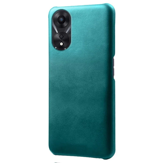 For Oppo A38 4G / A18 4G Case Calf Texture PU Leather Coated PC Phone Cover