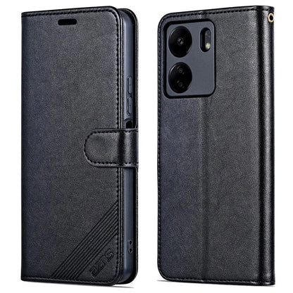AZNS For Xiaomi Redmi 13C 4G / Poco C65 4G Leather Case Anti-drop Wallet Cover
