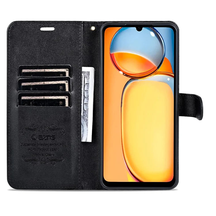 AZNS For Xiaomi Redmi 13C 4G / Poco C65 4G Leather Case Anti-drop Wallet Cover