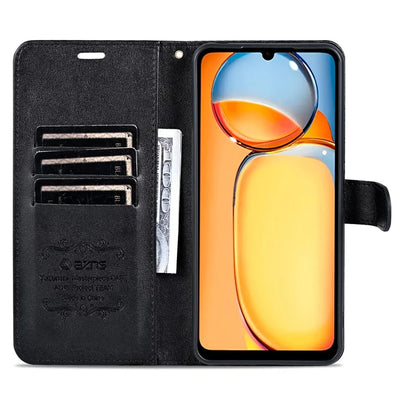 AZNS For Xiaomi Redmi 13C 4G / Poco C65 4G Leather Case Anti-drop Wallet Cover