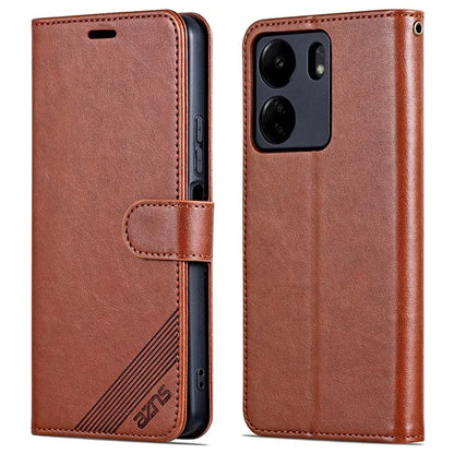 AZNS For Xiaomi Redmi 13C 4G / Poco C65 4G Leather Case Anti-drop Wallet Cover