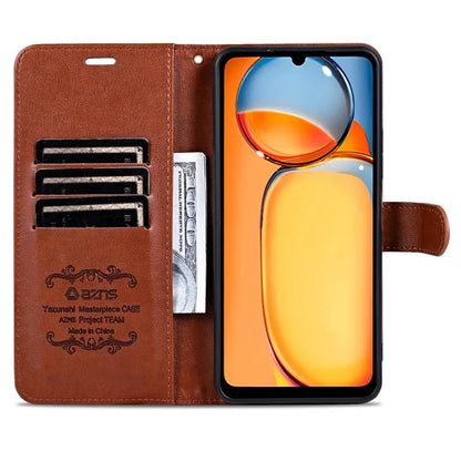 AZNS For Xiaomi Redmi 13C 4G / Poco C65 4G Leather Case Anti-drop Wallet Cover