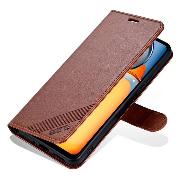 AZNS For Xiaomi Redmi 13C 4G / Poco C65 4G Leather Case Anti-drop Wallet Cover