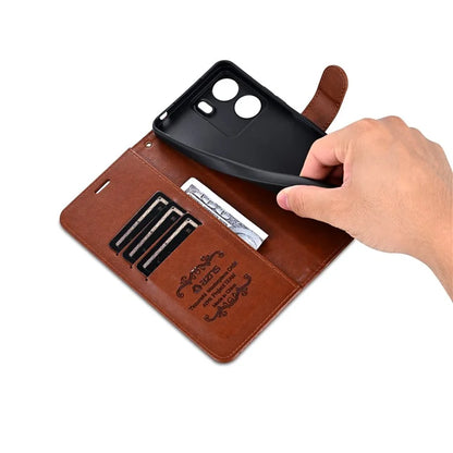 AZNS For Xiaomi Redmi 13C 4G / Poco C65 4G Leather Case Anti-drop Wallet Cover