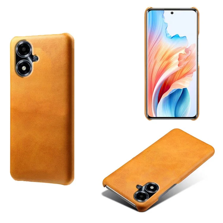 For Oppo A2m 5G Slim Protective Phone Case PU Leather Coated PC Cover