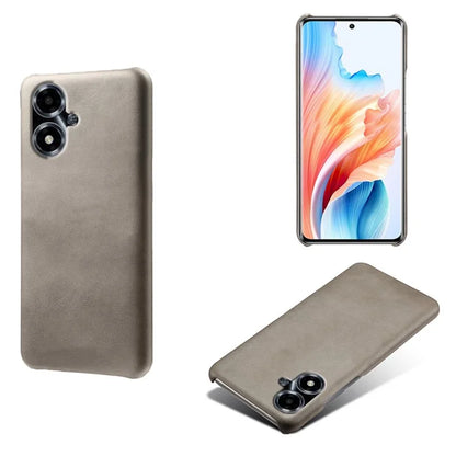 For Oppo A2m 5G Slim Protective Phone Case PU Leather Coated PC Cover