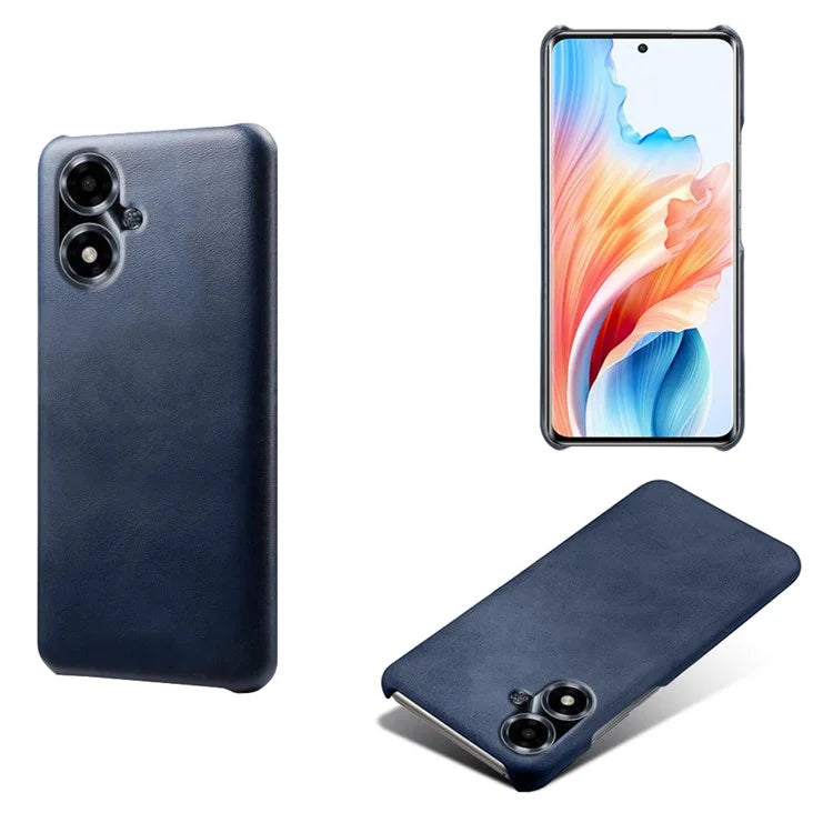 For Oppo A2m 5G Slim Protective Phone Case PU Leather Coated PC Cover