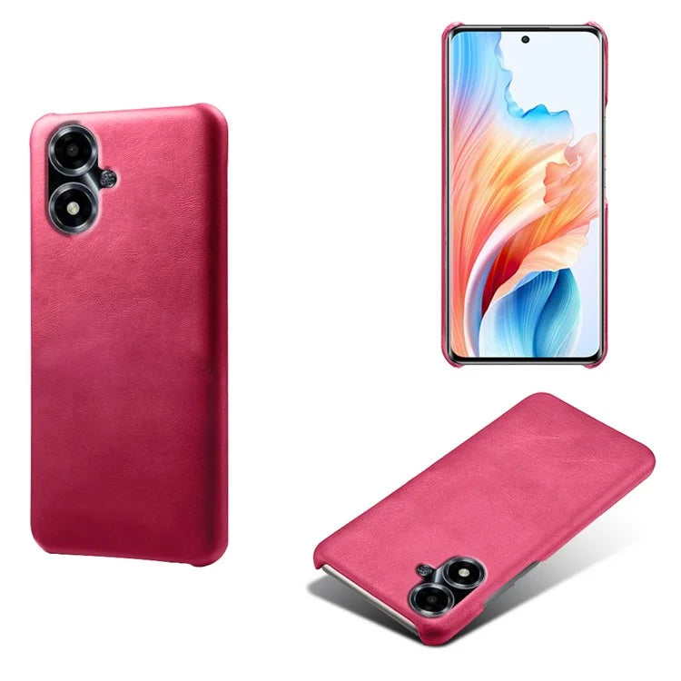 For Oppo A2m 5G Slim Protective Phone Case PU Leather Coated PC Cover