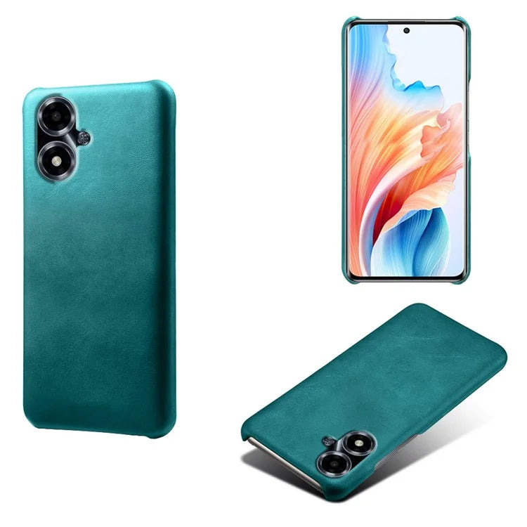 For Oppo A2m 5G Slim Protective Phone Case PU Leather Coated PC Cover