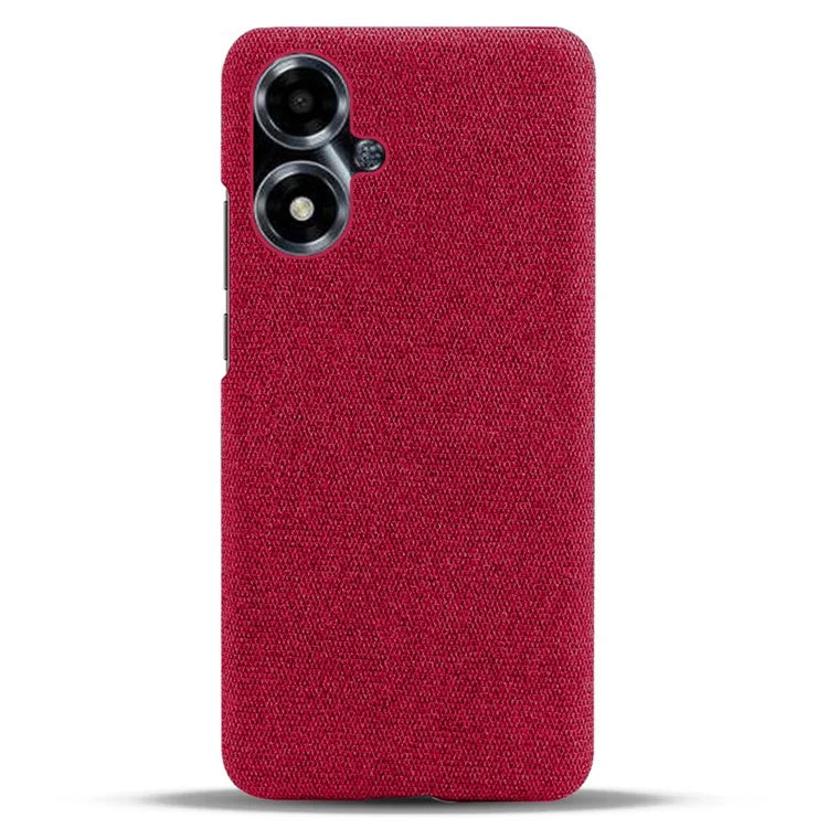 For Oppo A2m 5G Case Shockproof Solid Color Cloth+PC Phone Back Cover