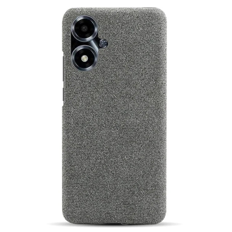 For Oppo A2m 5G Case Shockproof Solid Color Cloth+PC Phone Back Cover