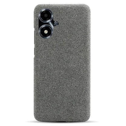 For Oppo A2m 5G Case Shockproof Solid Color Cloth+PC Phone Back Cover