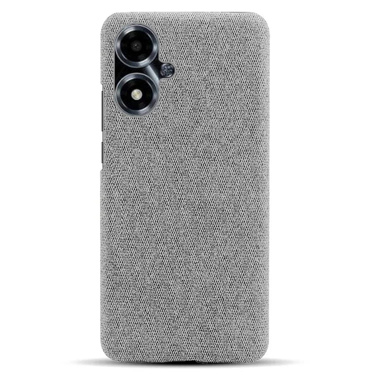 For Oppo A2m 5G Case Shockproof Solid Color Cloth+PC Phone Back Cover