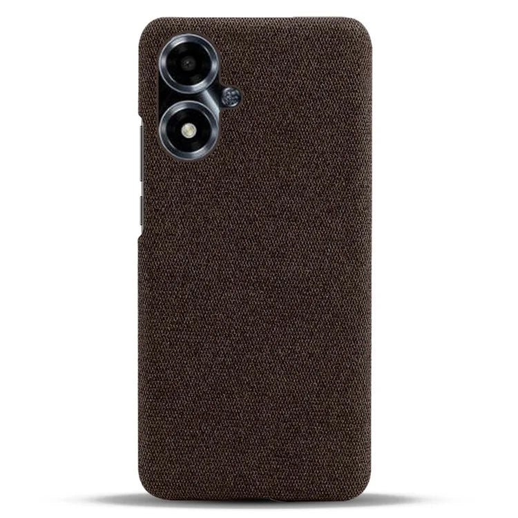 For Oppo A2m 5G Case Shockproof Solid Color Cloth+PC Phone Back Cover