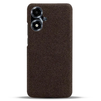 For Oppo A2m 5G Case Shockproof Solid Color Cloth+PC Phone Back Cover