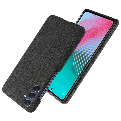 For Samsung Galaxy A15 5G Case Slim-fit Shockproof Cloth+PC Smartphone Cover