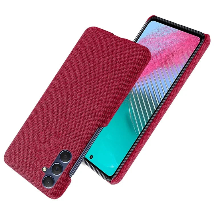 For Samsung Galaxy A15 5G Case Slim-fit Shockproof Cloth+PC Smartphone Cover