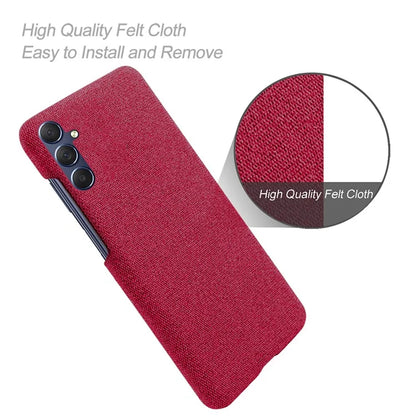 For Samsung Galaxy A15 5G Case Slim-fit Shockproof Cloth+PC Smartphone Cover