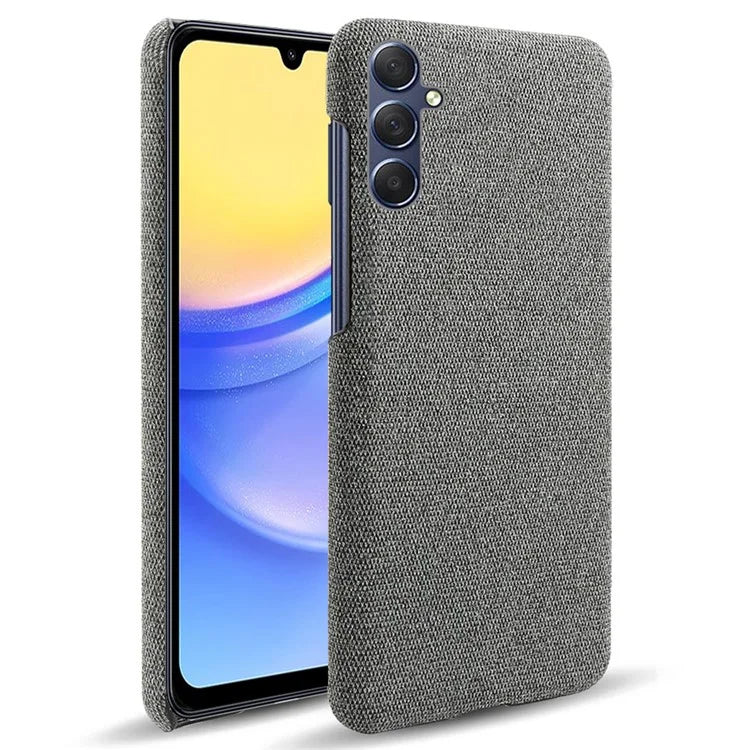 For Samsung Galaxy A15 5G Case Slim-fit Shockproof Cloth+PC Smartphone Cover