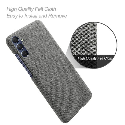 For Samsung Galaxy A15 5G Case Slim-fit Shockproof Cloth+PC Smartphone Cover